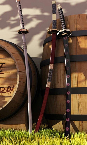 Zoro's Swords - , Zoro's Swords Background on Bat, Zoro Swords HD phone wallpaper