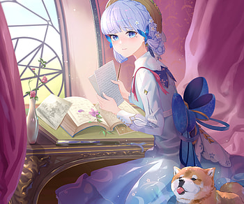 Kamisato Ayaka, Kamisato Ayaka (Genshin Impact), video game, Genshin Impact HD wallpaper
