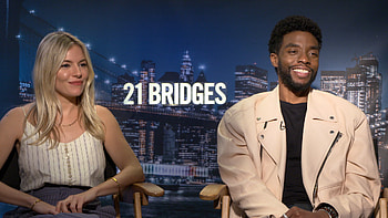 Sienna Miller, Chadwick Boseman, 21 Bridges movie, Pay boosted HD wallpaper