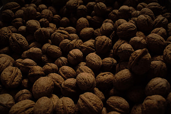 Food, Nuts, Dark, Lot, Harvest, Walnuts HD wallpaper