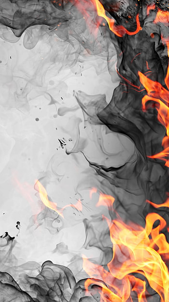 Fiery Smoke Abstract, Abstract, smoke HD phone wallpaper