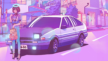 Vaporwave Vibes Girl Japan , vaporwave, synthwave, artist, artwork, digital-art HD wallpaper