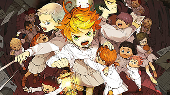 The Promised Neverland , Emma, Ray, Norman, Thrilling storyline HD wallpaper