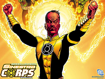Sinestro, comic, lantern, green HD wallpaper
