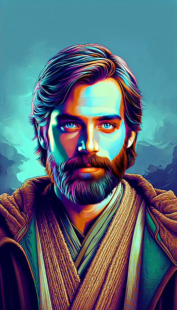 Obi-Wan Kenobi Artistic , portrait, Sci Fi, fantasy, Digital Art HD phone wallpaper