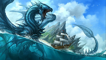 Ocean dragon, Dragons HD wallpaper