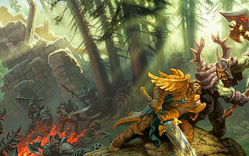 World of Warcraft art, Stunning visuals, Artistic expression, Wall-worthy HD wallpaper