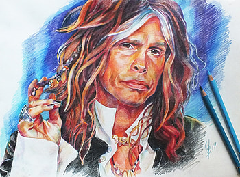 Aerosmith, , Steven Tyler, Music Painting HD wallpaper