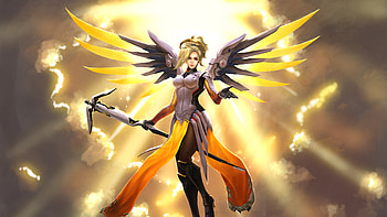 Overwatch Mercy Fanart, mercy-overwatch, overwatch, games, xbox-games, ps-games, pc-games, artwork, artist, digital-art, deviantart HD wallpaper