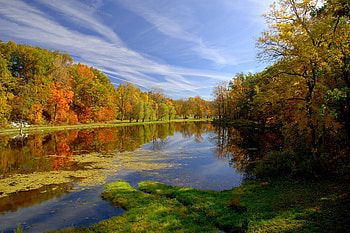 Landscape, Rivers, Autumn HD wallpaper