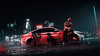 Tommy Cruizer With Dog, artist, artwork, artstation HD wallpaper