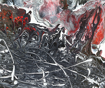 Abstract, Divorces, Paint, Liquid, Distortion HD wallpaper