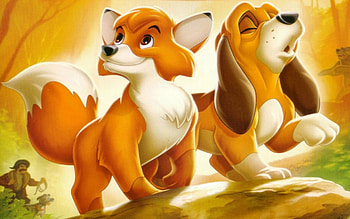 The Fox, The Hound HD wallpaper