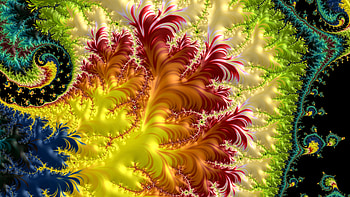 Trippy Psychedelic Fractal, trippy, psychedelic, trance, green, yellow, Abstract, fractal, abstract green HD wallpaper