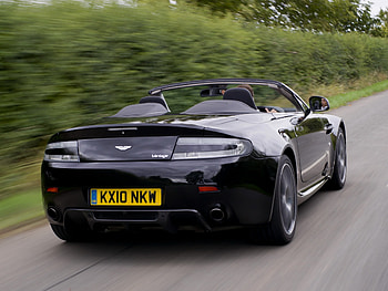 Auto, Aston Martin, Cars, Back View, Rear View, Speed, 2010, V8, Vantage HD wallpaper