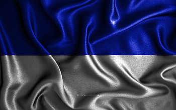Reims flag, , silk wavy flags, french cities, Day of Reims, Flag of Reims, fabric flags, 3D art, Reims, Europe, cities of France, Reims 3D flag, France HD wallpaper