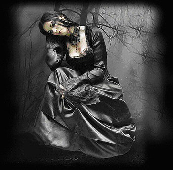 Sad angel, sad, black, goth, fallen, angel, sadness, woman, dark HD wallpaper