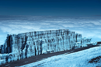 Ice, frozen, snow glacier, landscape HD wallpaper