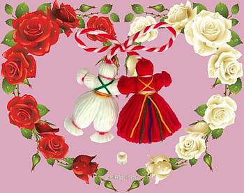 Tradition, white, custom, graphy, roses, spring, season, red, bulgaria, flowers HD wallpaper