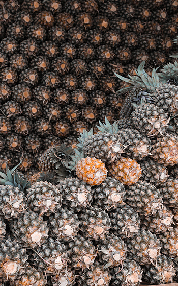 Food, Pineapples, Fruit, Tropical HD phone wallpaper