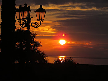 Amazing Sunset, clouds, sun, sunset, beach HD wallpaper