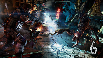 RE6: Chris,Piers,Jake and Sherry by AnogaTheRose on . HD wallpaper