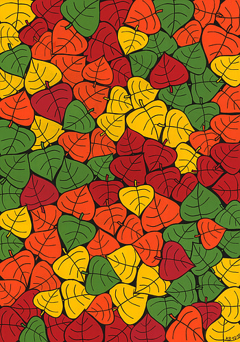 Art, Autumn, Leaves, Multicolored, Motley, Texture, Textures, Collage HD phone wallpaper