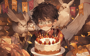 Harry Potter's Birtay, fantasy, Harry Potter HD wallpaper