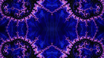 Trippy Psychedelic Fractal, trippy, psychedelic, aesthetic, blue, Abstract, fractal, abstract blue HD wallpaper