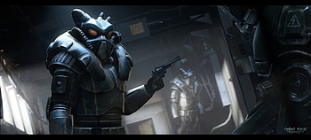 Enclave soldiers, Power Armor (Fallout), video game, Fallout HD wallpaper