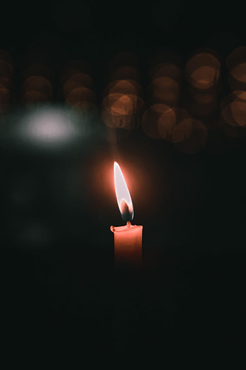 Fire, Dark, Shine, Light, Darkness, Candle HD phone wallpaper