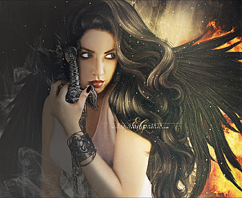 Not My Time, lady, abstract, fantasy, art HD wallpaper