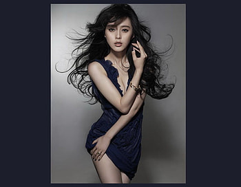 Beauty, fan-bing, asian, pretty, beautiful, long hair, woman, female HD wallpaper