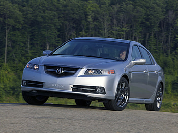 Cars, Auto, Trees, Acura, Asphalt, Front View, Style, Akura, Tl, 2007, Silver Metallic HD wallpaper
