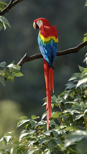 Parrot, Blue Parrot HD phone wallpaper