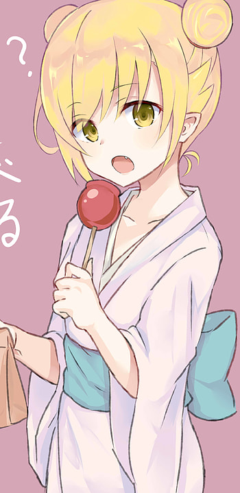 Lollipop Shinobu - Monogatari | Yukata Shinobu | Candy Night: Shinobu, Shinobu Oshino, Anime, Monogatari (Series) HD phone wallpaper