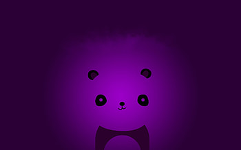Abstract minimalistic violet panda bears | | 61005 | UP HD wallpaper