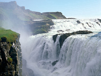 Nature, Flow, Stream, Iceland, Golden Falls HD wallpaper