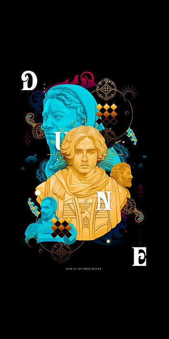 Dune, electric blue, art HD phone wallpaper