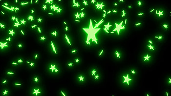 Subscription Library Animated falling neon green stars on black background 2. HD wallpaper