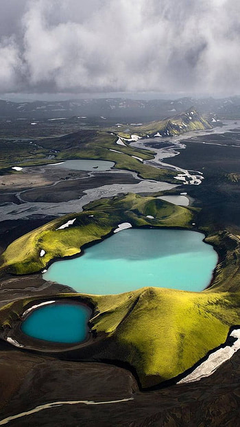 Green Lake, African Iceland, afrikcan, iceland HD phone wallpaper