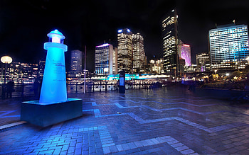Cities, Sydney, Building, Shine, Light, Evening, Australia HD wallpaper