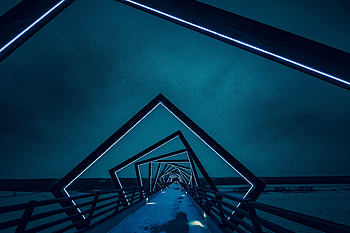 Nature, Night, Architecture, Bridge, Illumination, Backlight HD wallpaper