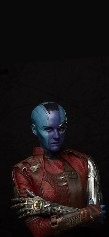 Nebula's menace, Marvel , Cyborg assassin, Dynamic artwork HD phone wallpaper