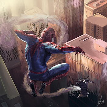 Spiderman Fan Art , spiderman, superheroes, artwork, digital-art, art, behance HD phone wallpaper