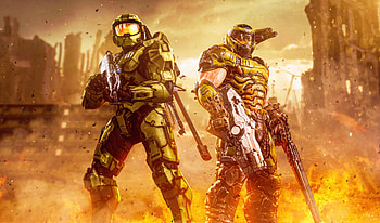 Green Men Halo Infinite , halo-infinite, 2021-games, halo-6, games, deviantart HD wallpaper