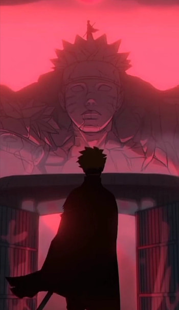 Boruto (red), Red, Anime, Konoha, Kawaki, Naruto HD phone wallpaper