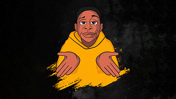 Khaby Lame, artist, artwork, digital-art, dark, black HD wallpaper
