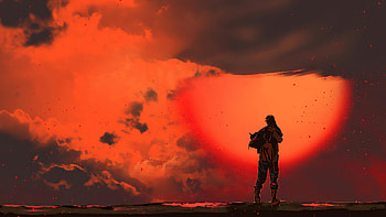 Thinking Wild , alone, artist, artwork, digital-art, deviantart HD wallpaper