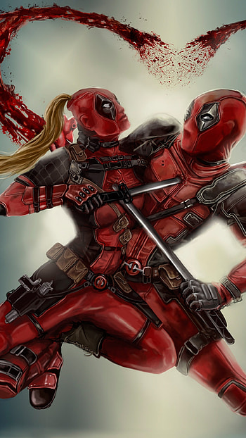 Deadpool, Couple, Art HD phone wallpaper